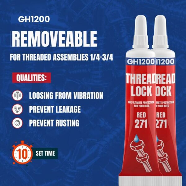 2 Pack Threadlock 271 Medium - Image 6