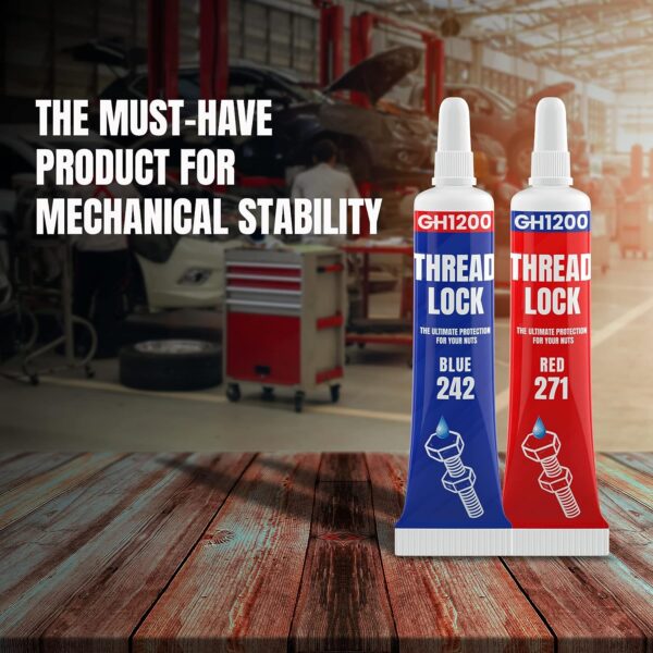 GH1200 2 Pack Threadlock 271 & 242 Medium & Strong Strength - Image 2