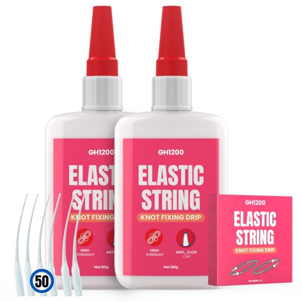 GH1200 Jewelry String Glue with 50 applicators – front bottle view