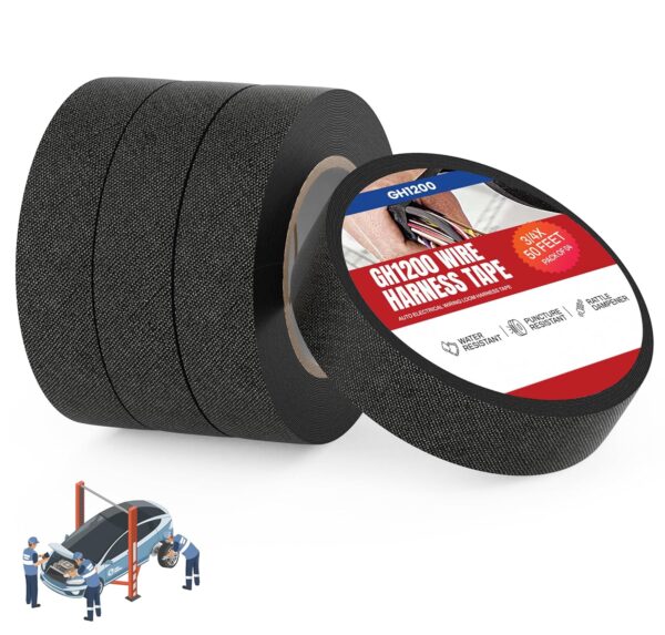 4 rolls of GH1200 wire harness tape 50ft for automotive wiring