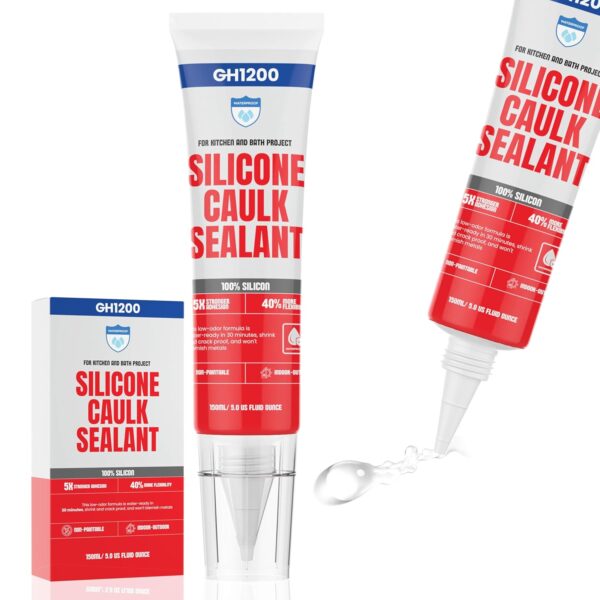 GH1200 150ml white silicone caulk waterproof sealant
