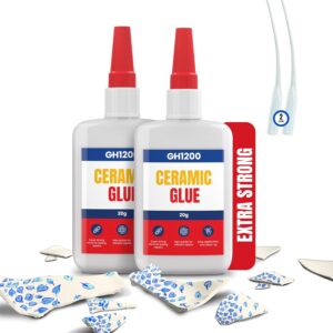 GH1200 Ceramic Glue Repair 2-Pack – 20g Bottles in Retail Packaging