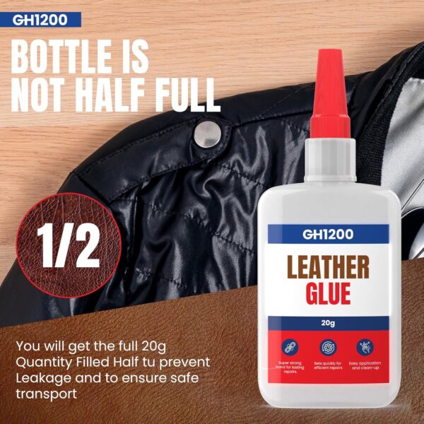 Repair cracked or torn leather car seats using waterproof GH1200 leather glue