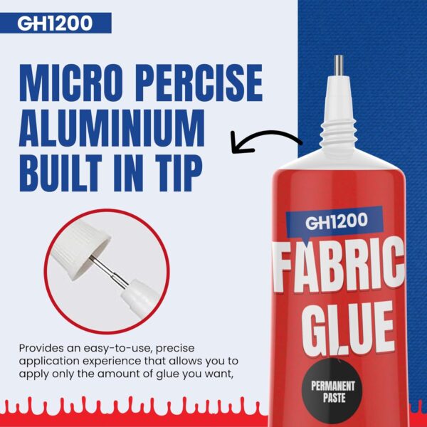 Micro precise aluminium nozzle for fabric glue application