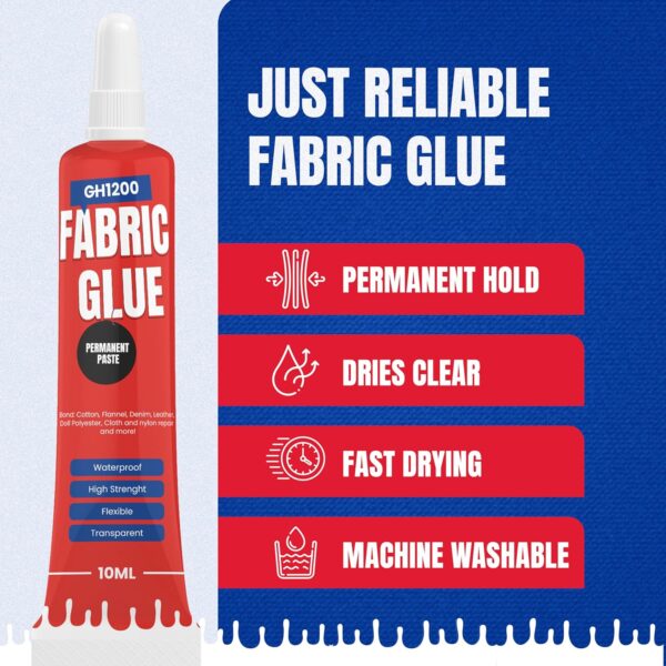 Fabric glue used for crafting and doll repairs