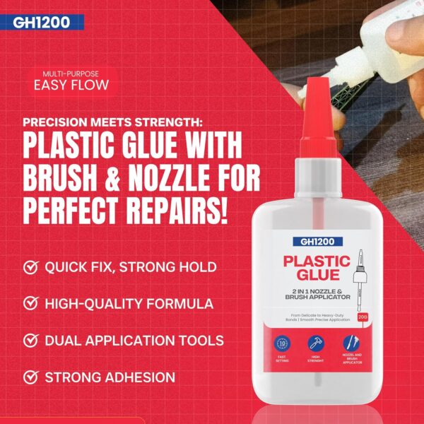 Waterproof and fast-setting GH1200 plastic glue bonding ABS and PVC material with long-lasting strength