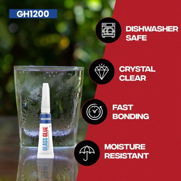 GH1200 glue applied to fix crystal art object