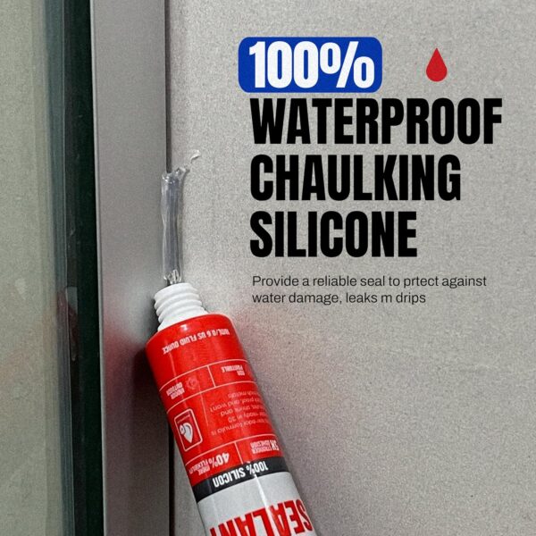 8-tube value pack of GH1200 silicone sealant for indoor and outdoor repair