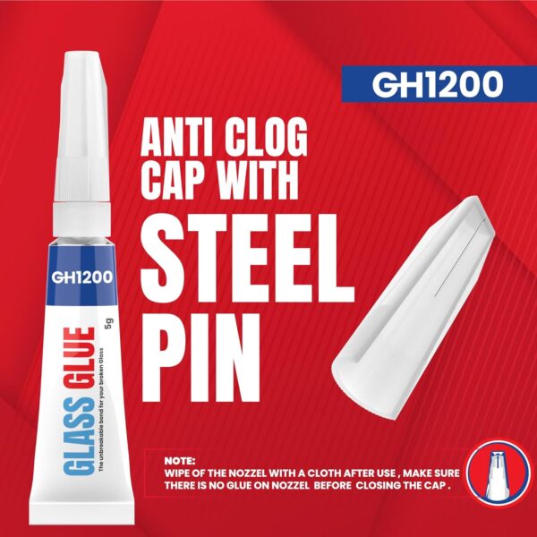 Heavy-duty adhesive holding glass surfaces securely