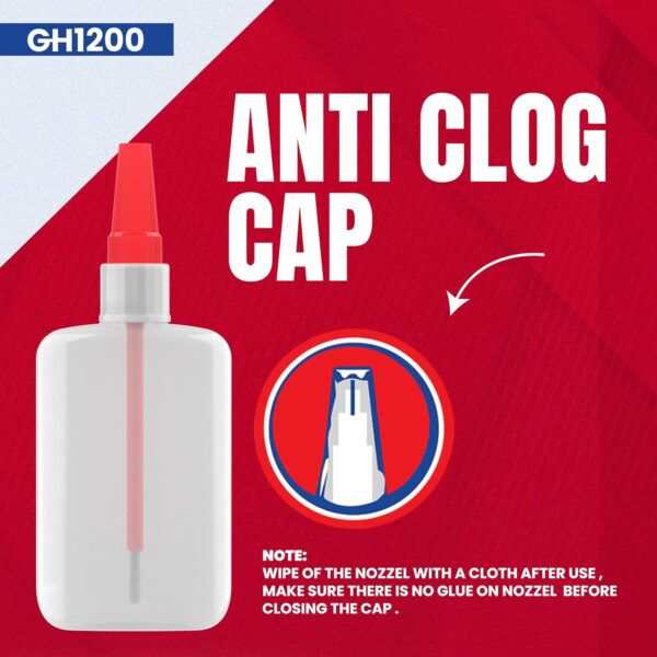 GH1200 glue bottle with elephant cartoon symbolizing strong adhesive power for heavy-duty bonding