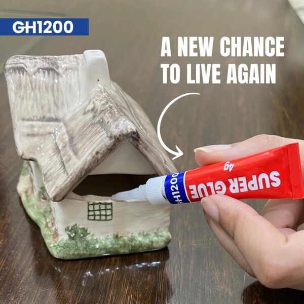 Seamless Before and After Repair Using GH1200 Super Glue Pack
