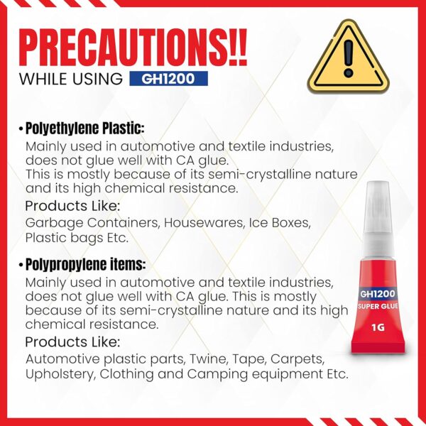 Industrial Super Glue for Metal Repairs – GH1200 Cyanoacrylate Adhesive Precautions